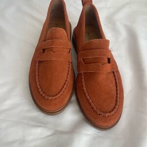 Kelsi Dagger Women’s Burnt Orange Suede Loafers